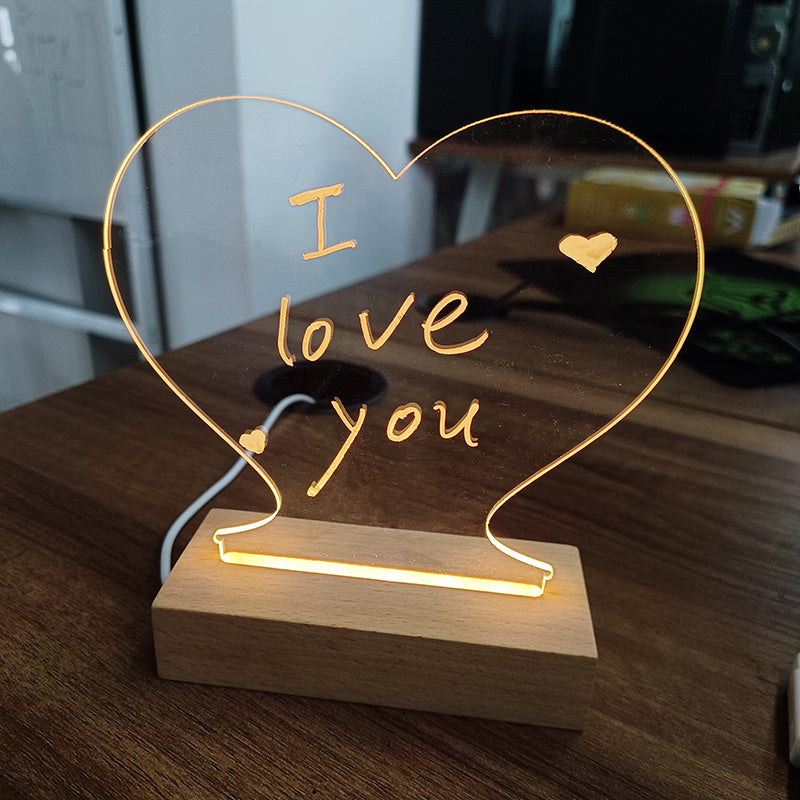Board Led Night Light USB Message Board